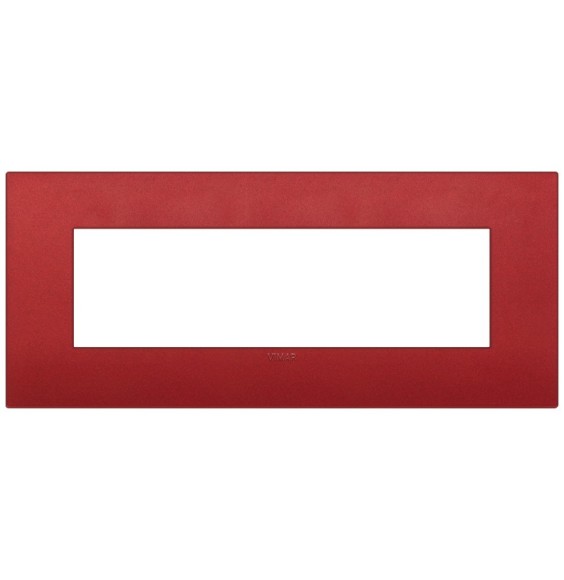 Placca  Vimar Arke' Classic 7 moduli  Rosso Matt 19657.75