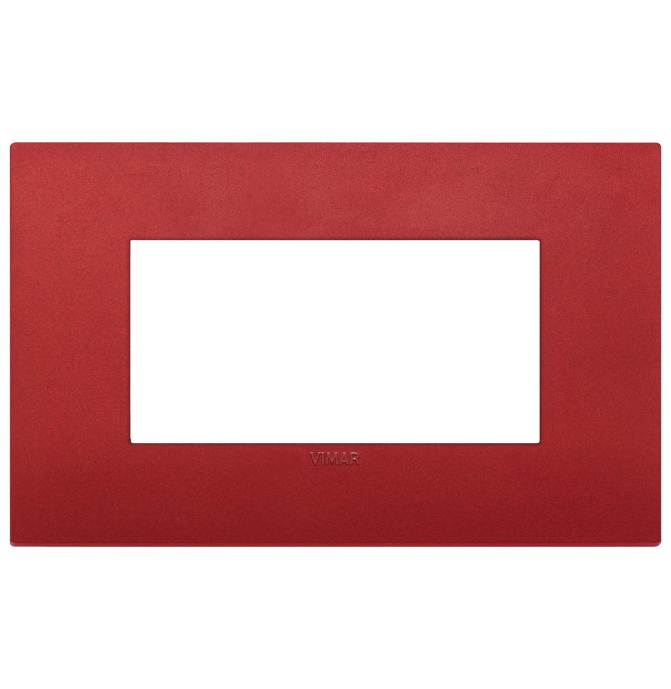 Placca  Vimar Arke' Classic 4 moduli  Rosso Matt 19654.75