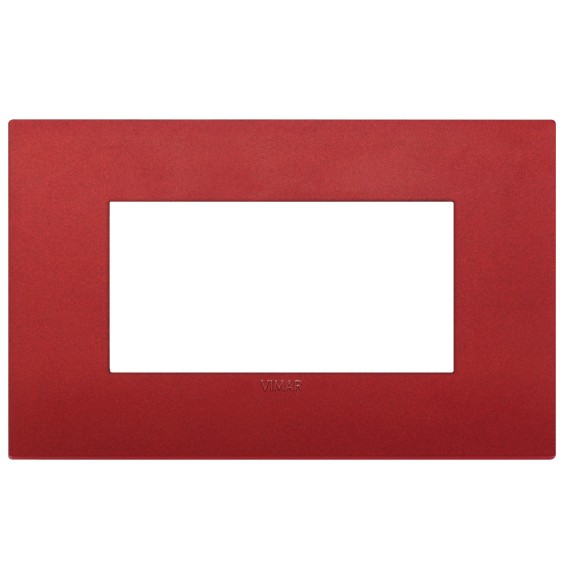 Placca  Vimar Arke' Classic 4 moduli  Rosso Matt 19654.75