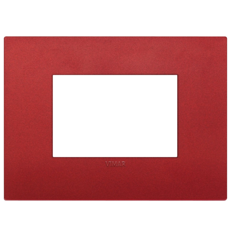 Placca  Vimar Arke' Classic 3 moduli  Rosso Matt 19653.75