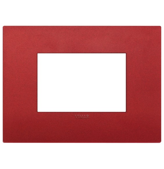 Placca  Vimar Arke' Classic 3 moduli  Rosso Matt 19653.75