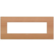 Placca  Vimar Arke' Classic 7 moduli Legno Naturale di Larice 19657.43