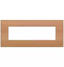 Placca  Vimar Arke' Classic 7 moduli Legno Naturale di Larice 19657.43