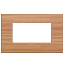 Placca  Vimar Arke' Classic 4 moduli Legno Naturale di Larice  19654.43