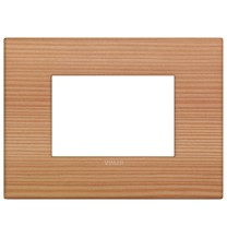 Placca  Vimar Arke' Classic 3 moduli Legno Naturale di Larice  19653.43