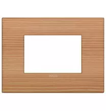 Placca  Vimar Arke' Classic 3 moduli Legno Naturale di Larice  19653.43