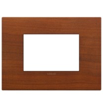 Placca  Vimar Arke' Classic 3 moduli Legno Naturale di Ciliegio 19653.42