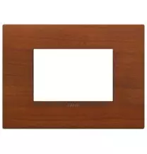 Placca  Vimar Arke' Classic 3 moduli Legno Naturale di Ciliegio 19653.42
