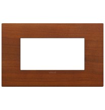 Placca  Vimar Arke' Classic 4 moduli Legno Naturale di Ciliegio  19654.42