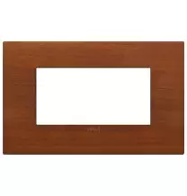 Placca  Vimar Arke' Classic 4 moduli Legno Naturale di Ciliegio  19654.42