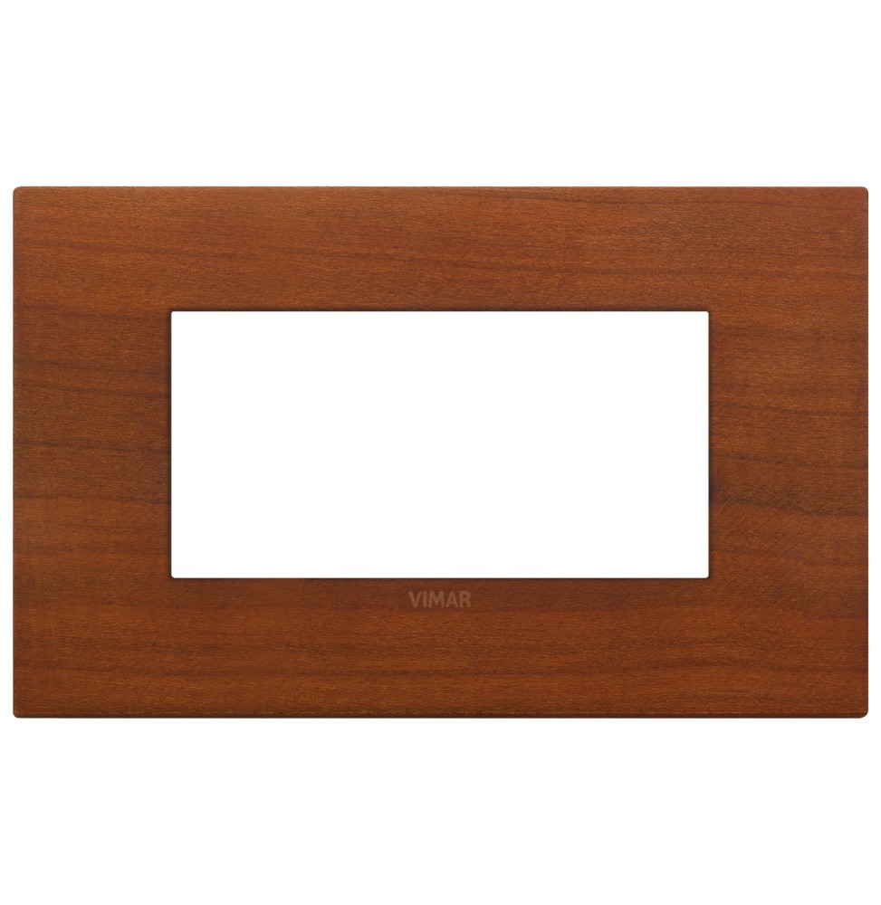 Placca  Vimar Arke' Classic 4 moduli Legno Naturale di Ciliegio  19654.42