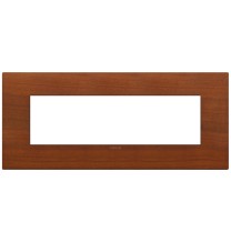 Placca  Vimar Arke' Classic 7 moduli Legno Naturale di Ciliegio 19657.42