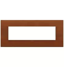 Placca  Vimar Arke' Classic 7 moduli Legno Naturale di Ciliegio 19657.42