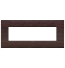 Placca  Vimar Arke' Classic 7 moduli Legno Naturale Wengè 19657.41