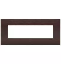 Placca  Vimar Arke' Classic 7 moduli Legno Naturale Wengè 19657.41