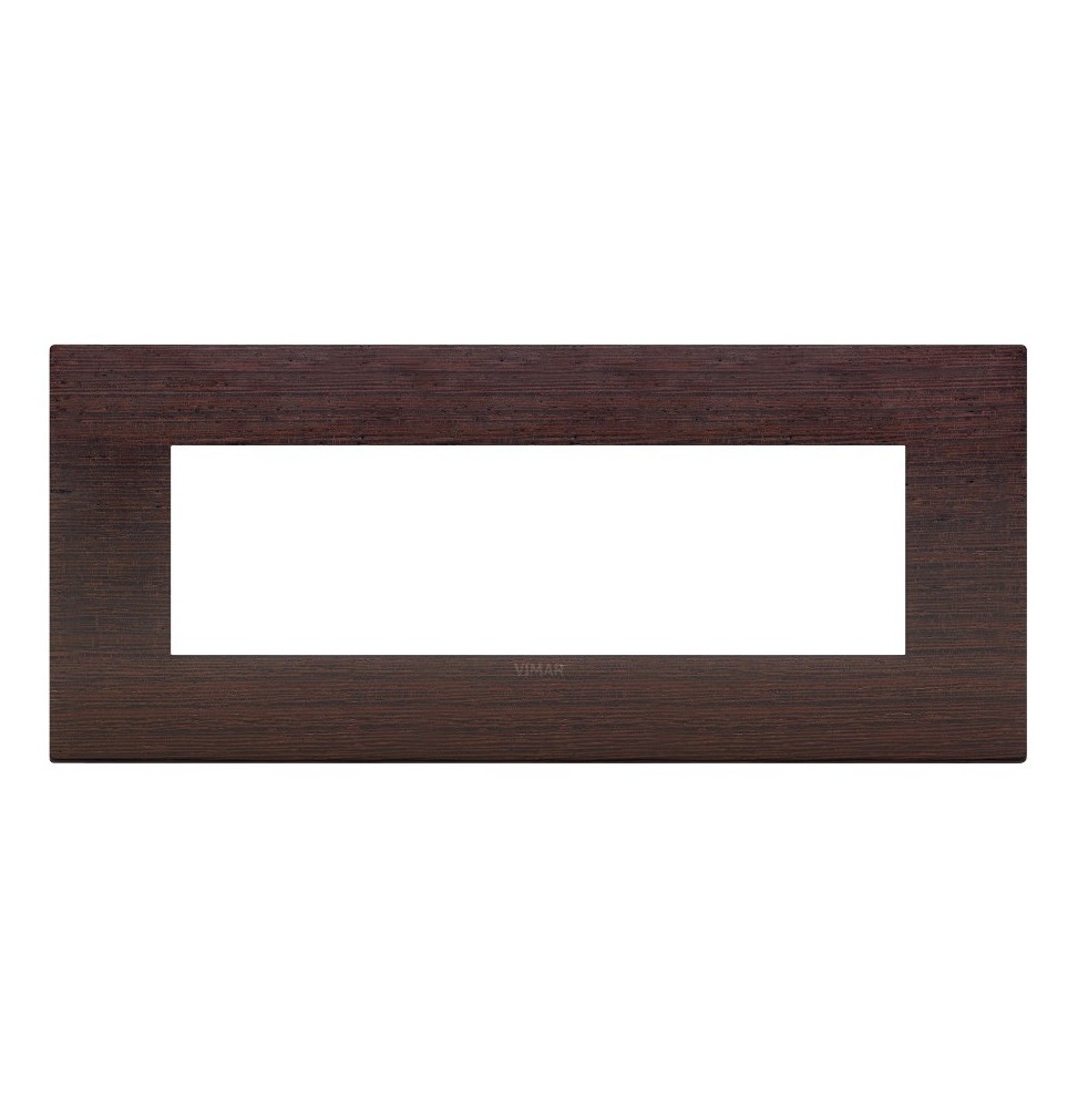 Placca  Vimar Arke' Classic 7 moduli Legno Naturale Wengè 19657.41