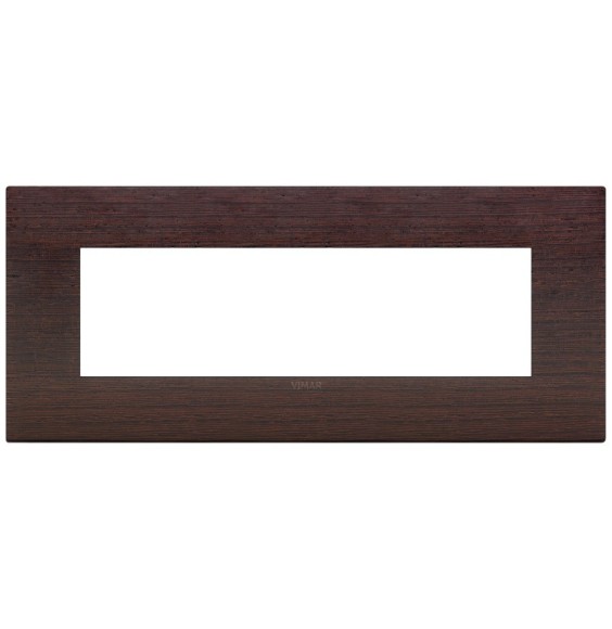 Placca  Vimar Arke' Classic 7 moduli Legno Naturale Wengè 19657.41