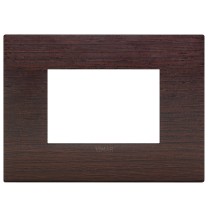 Placca  Vimar Arke' Classic 3 moduli Legno Naturale Wengè 19653.41