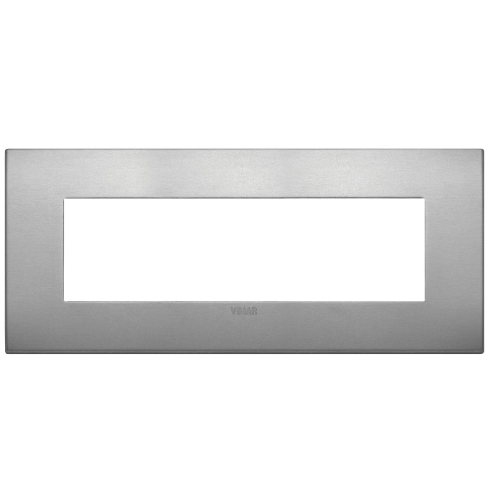Placca  Vimar Arke' Classic 7 moduli  Alluminio Lava 19657.16