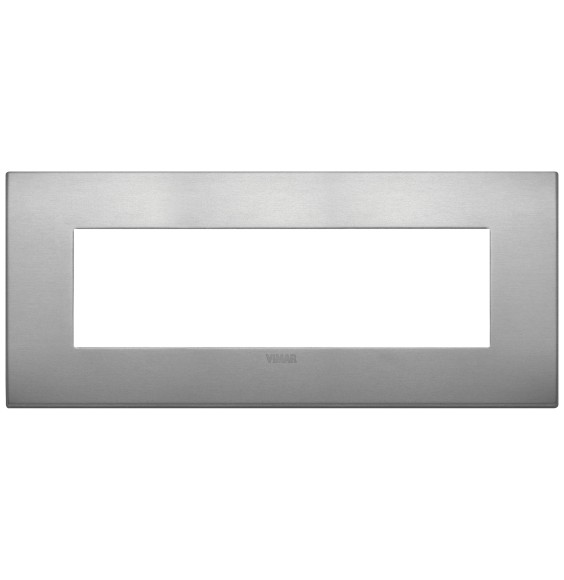 Placca  Vimar Arke' Classic 7 moduli  Alluminio Lava 19657.16