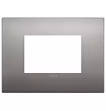 Placca  Vimar Arke' Classic 3 moduli Nichel Nero 19653.10