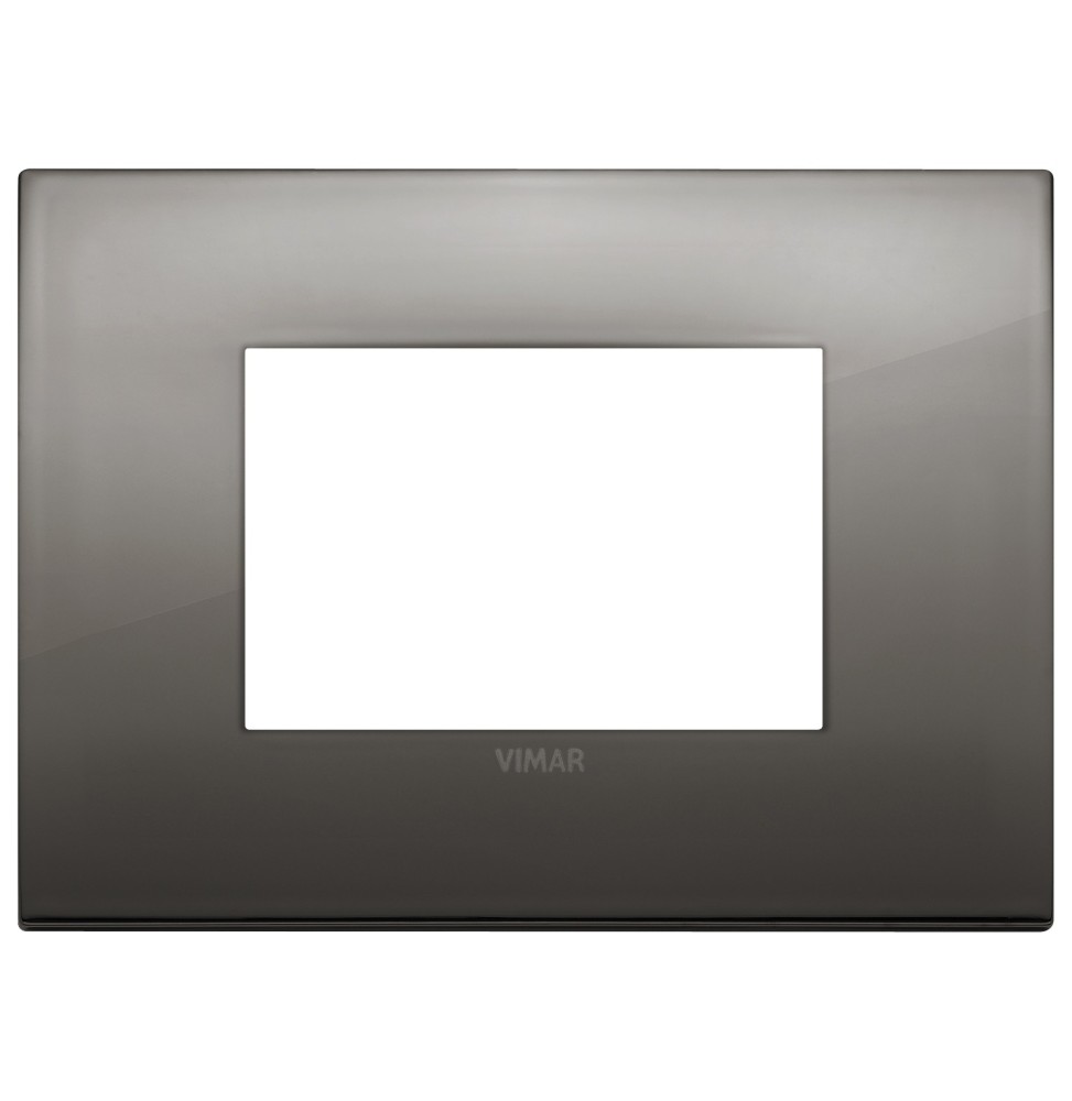 Placca  Vimar Arke' Classic 3 moduli Cromo Nero 19653.09