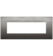 Placca  Vimar Arke' Classic 7 moduli Cromo Nero 19657.09