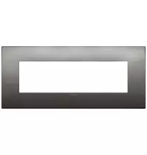 Placca  Vimar Arke' Classic 7 moduli Cromo Nero 19657.09