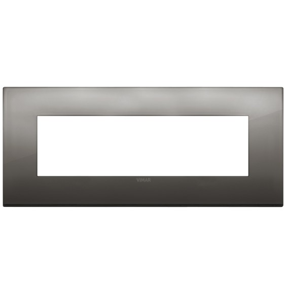 Placca  Vimar Arke' Classic 7 moduli Cromo Nero 19657.09