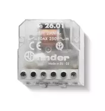Rele' interruttore da incasso serie 26 Bobina 24V Finder 260180240000
