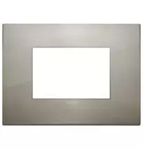 Placca  Vimar Arke' Classic 3 moduli Acciaio Spazzolato 19653.08