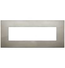 Placca  Vimar Arke' Classic 7 moduli Acciaio Spazzolato 19657.08