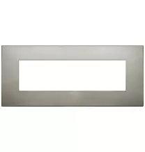 Placca  Vimar Arke' Classic 7 moduli Acciaio Spazzolato 19657.08