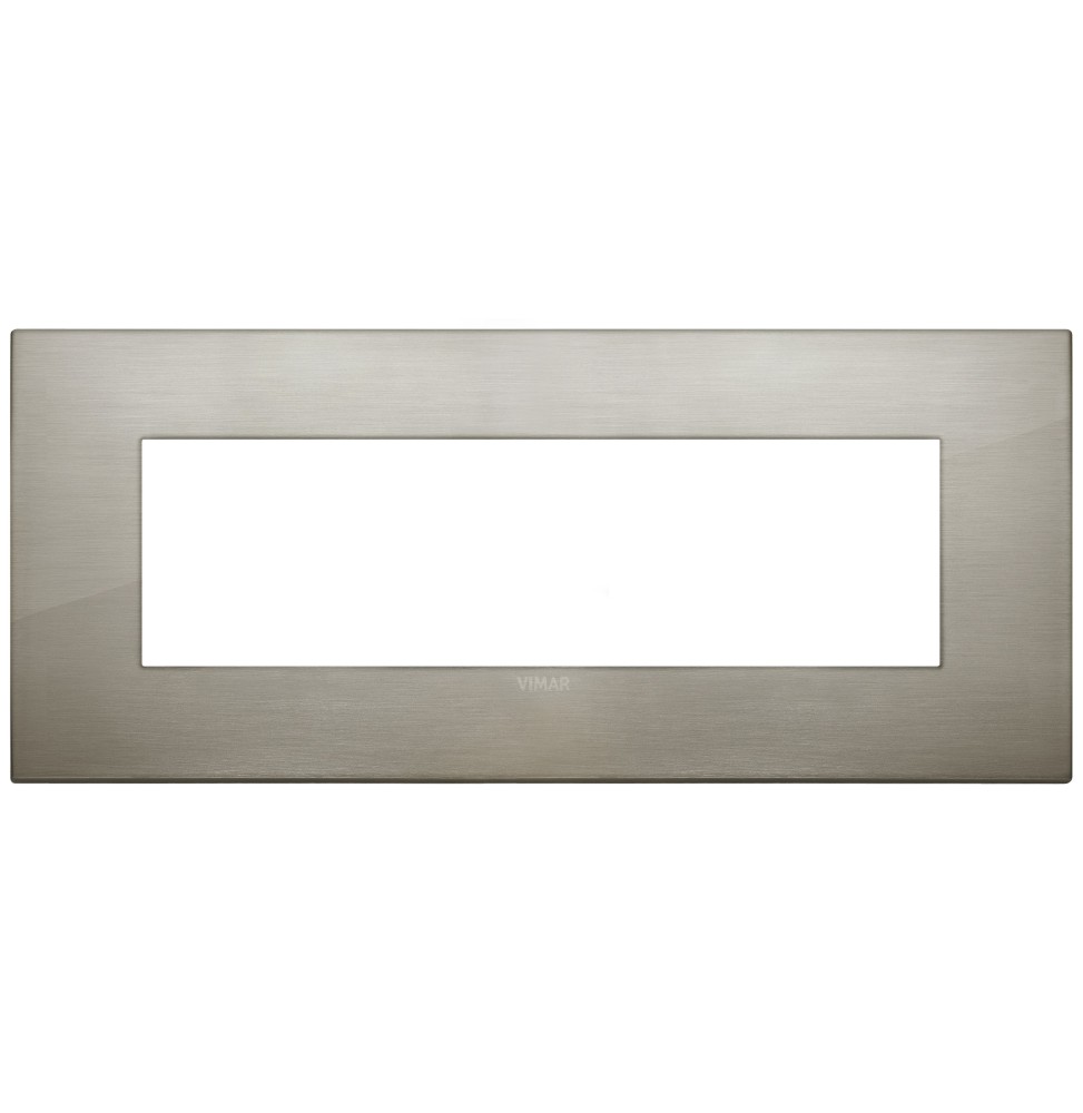 Placca  Vimar Arke' Classic 7 moduli Acciaio Spazzolato 19657.08