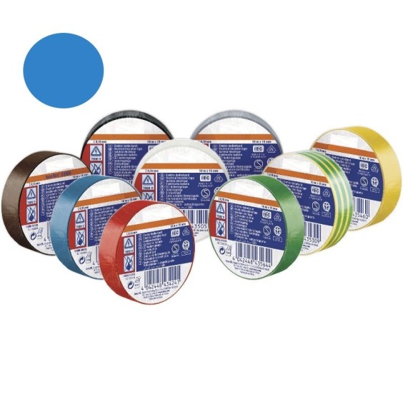 Nastro isolante 10x15 Spessore 0,13 Blu in PVC