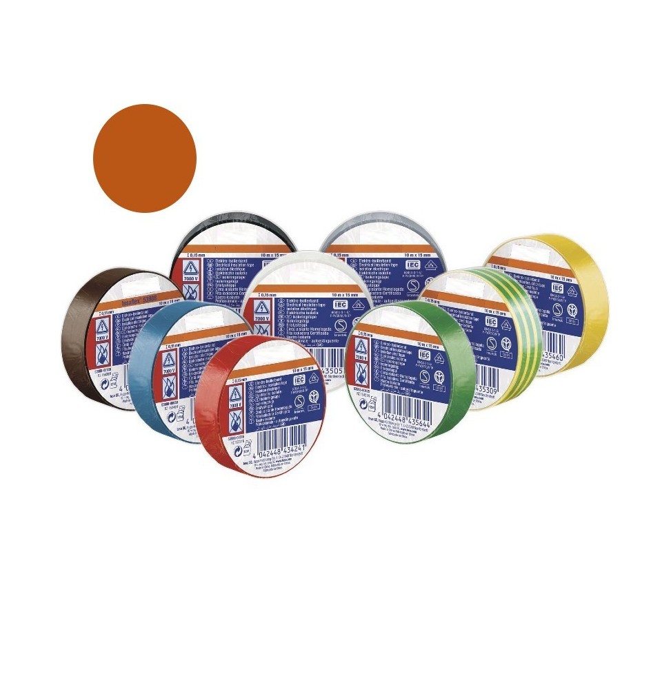 Nastro isolante 10x15 Spessore 0,13 Marrone in PVC