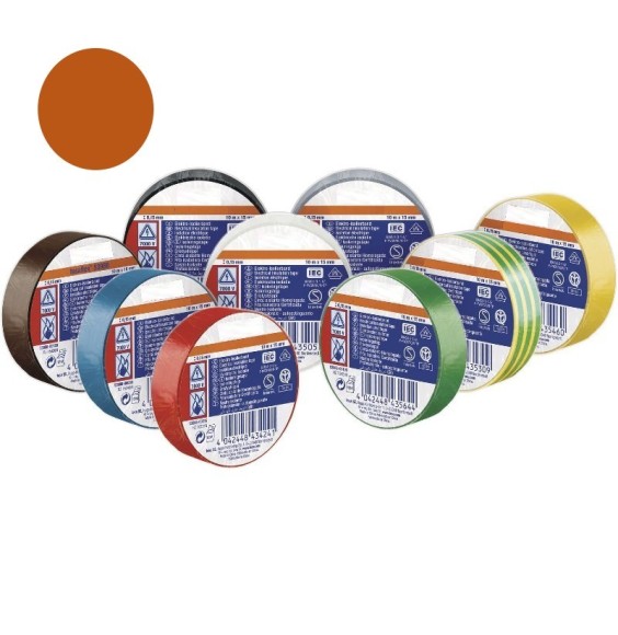 Nastro isolante 10x15 Spessore 0,13 Marrone in PVC