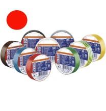 Nastro isolante 10x15 Spessore 0,13 Rosso in PVC