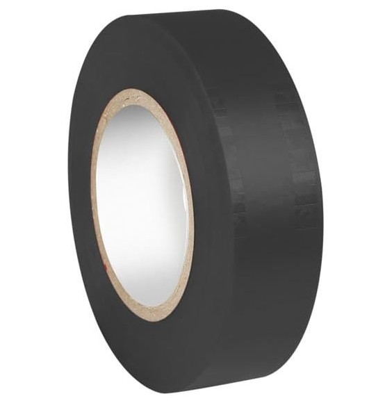 Nastro isolante 19x25 Spessore 0,15 Nero in PVC