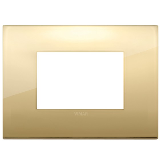 Placca  Vimar Arke' Classic 3 moduli Oro 19653.07