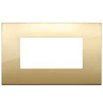 Placca  Vimar Arke' Classic 4 moduli Oro 19654.07