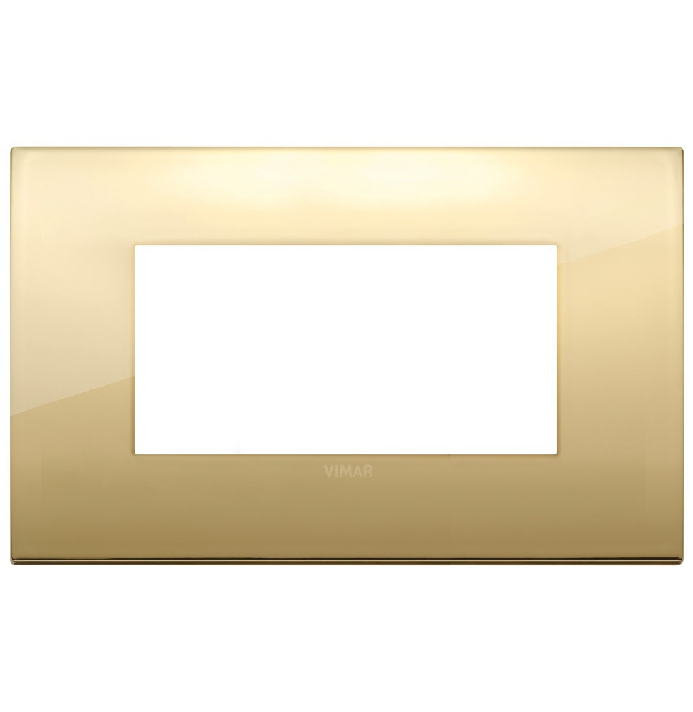 Placca  Vimar Arke' Classic 4 moduli Oro 19654.07