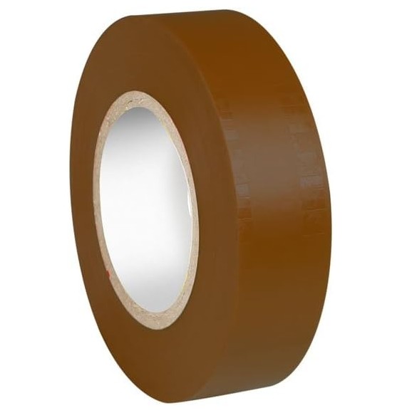 Nastro isolante 19x25 Spessore 0,15 Marrone in PVC