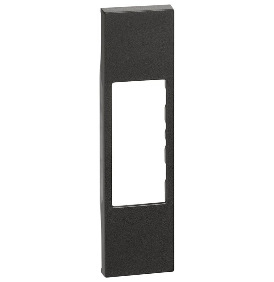 Cover Bticino Living Now nera per prese telefoniche e prese di rete e connettori KG07