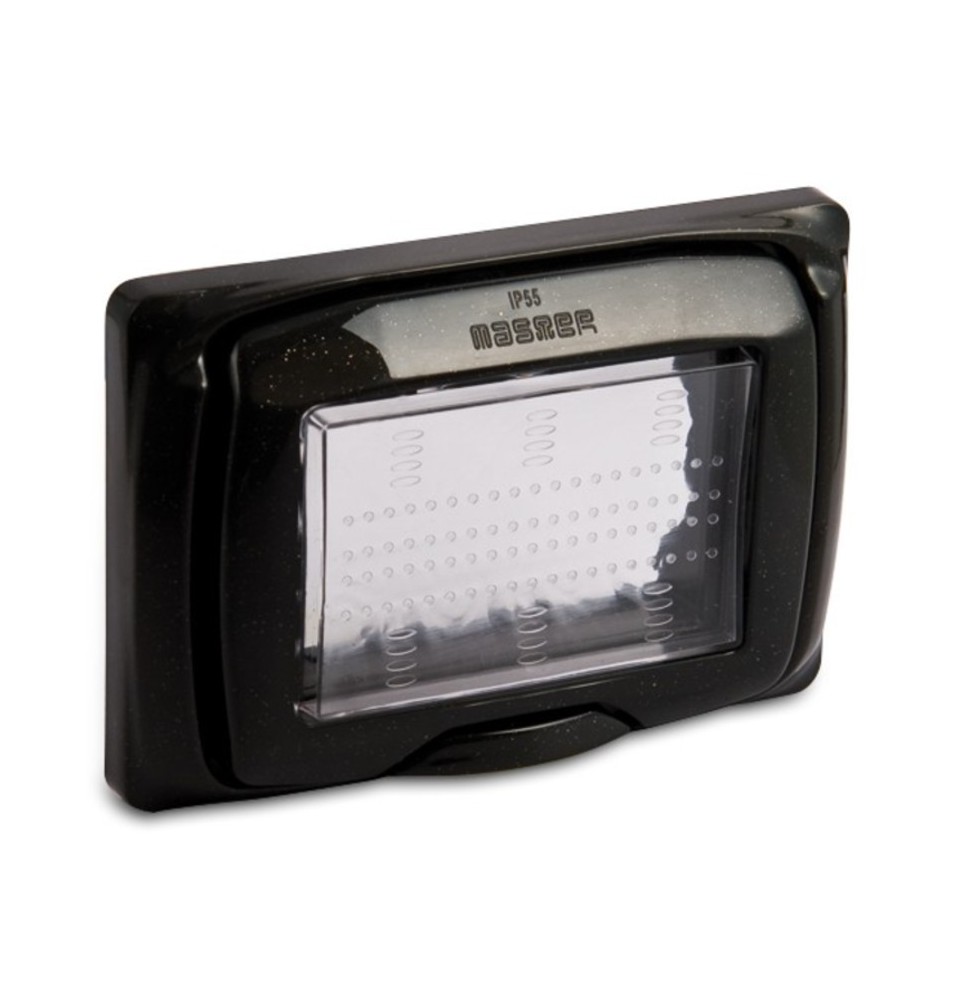 Placca Stagna per Modo e Mix  Master IP55 3 posti Antracite  43703