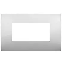 Placca  Vimar Arke' Classic 4 moduli Argento 19654.03