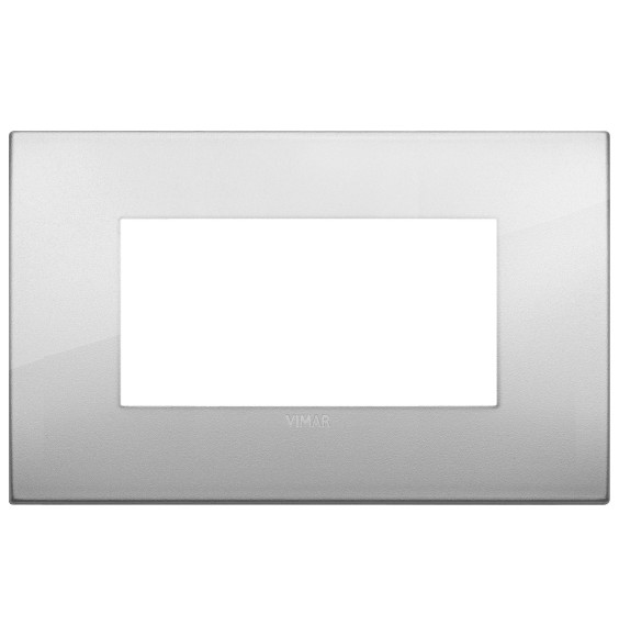 Placca  Vimar Arke' Classic 4 moduli Argento 19654.03