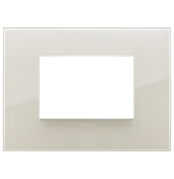 Placca  Vimar Arke' Classic 3 moduli Reflex  Avorio