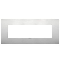 Placca  Vimar Arke' Classic 7 moduli Alluminio Naturale 19657.15