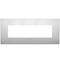 Placca  Vimar Arke' Classic 7 moduli Alluminio Naturale 19657.15